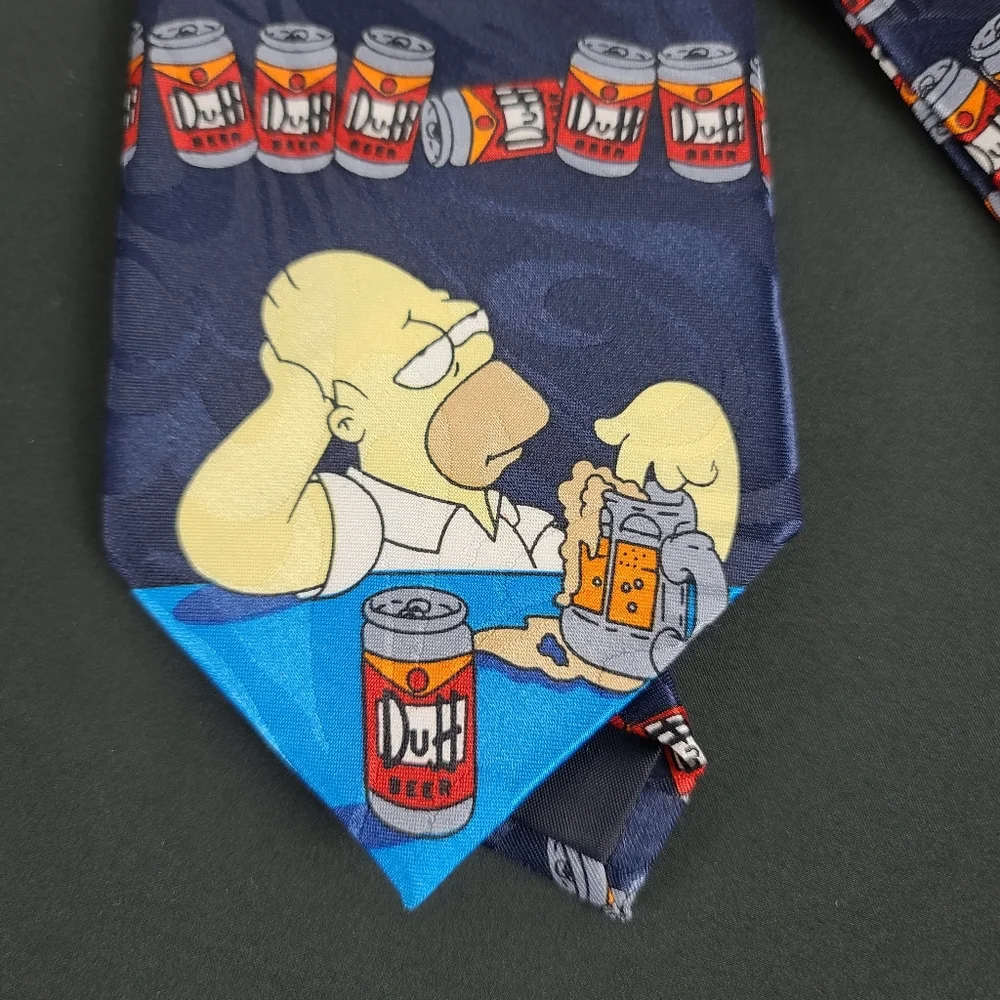 Homer Simpson/ Duff Beer Silk Tie
